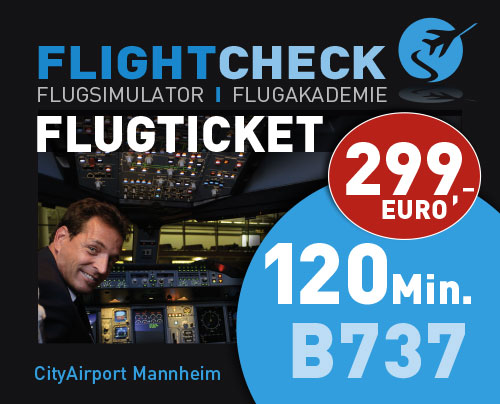 Flugsimulator Ticket 120 Minuten